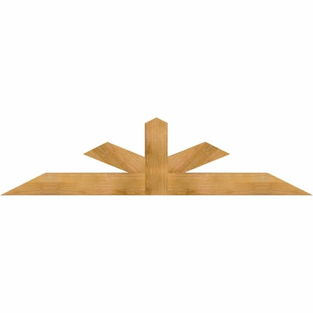 Ekena Millwork Saratoga Rough Sawn Timber Gable Bracket, Western Red Cedar, 84"W x 21"H x 6"D x 6"F, 6/12 Pitch GBW084X21X0606SAR00RWR